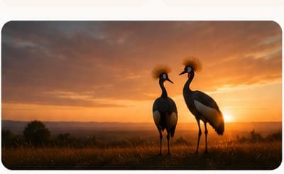 Grey Crowned Crane inspiration for Crested Compassion Staffing